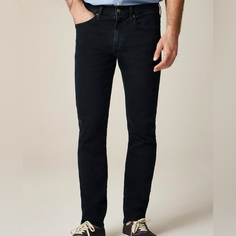 J.Crew 484 Slim Fit Jeans Black Wash 30x32 Men’s Tapered Leg NWOT